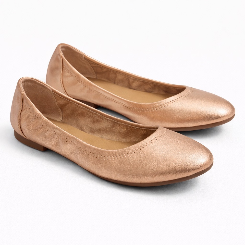 NWOT | Rose gold Ballet Flats
